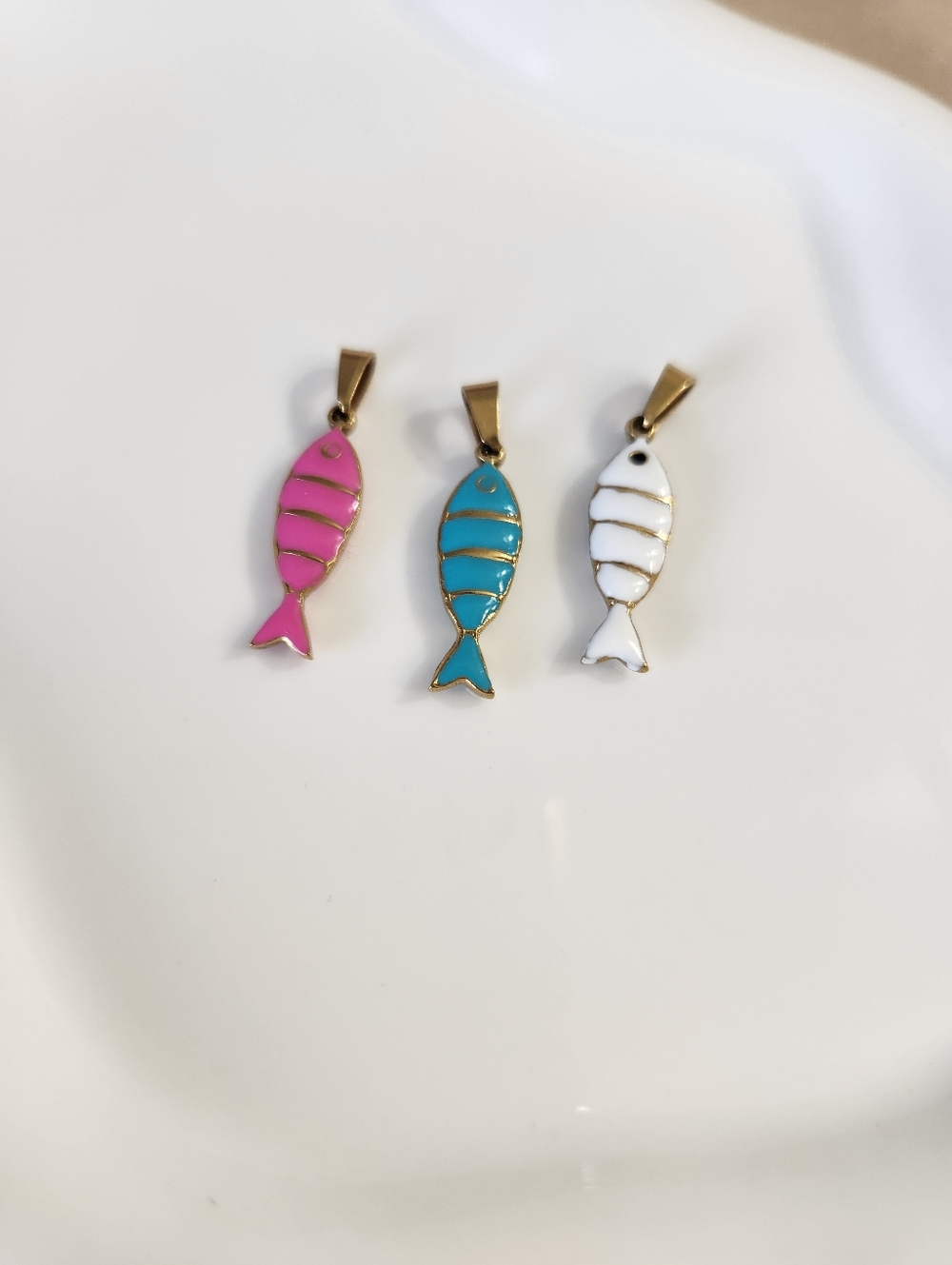 Stainless Steel Fish  Charm